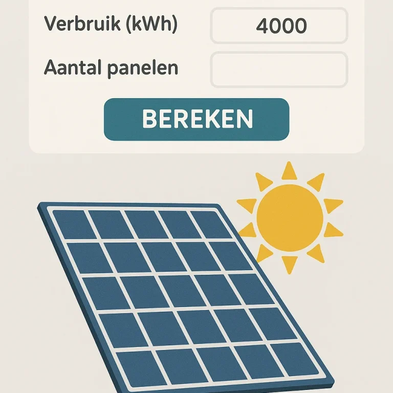 Calculator zonnepanelen